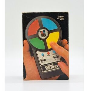 Milton Bradley Pocket Simon Handheld Electronic Game Vintage 1980 Memory Toy